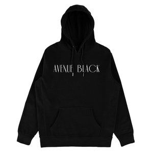 Avenue Black Organic Cotton Long Sleeve  Black/White Sweatshirt & Hoodie